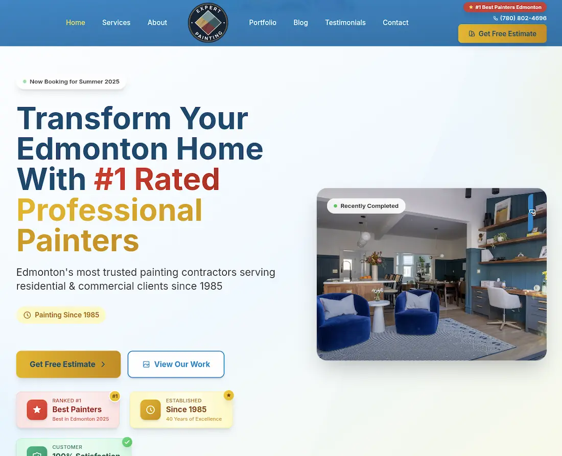 Expert Painting Edmonton Website